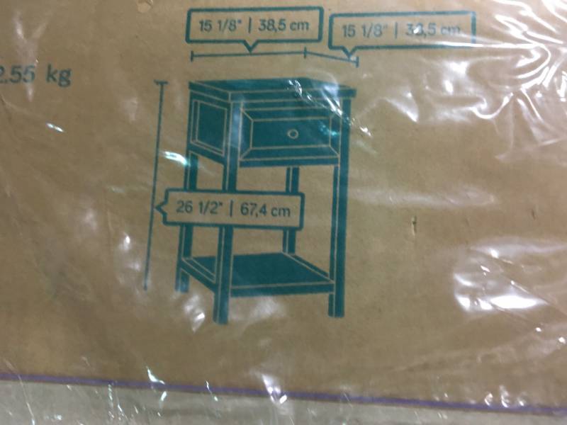Cottage Road Indigo Blue EndSide Table by SAUDER not used