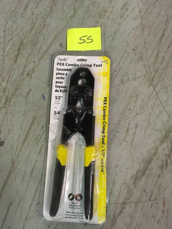 Apollo 12 in. and 34 in. PEX Crimp Tool not used