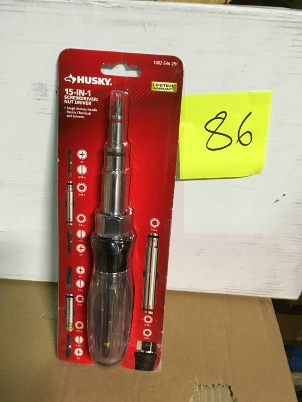 Husky 15-in-1 ScrewdriverNut Driver in good condition