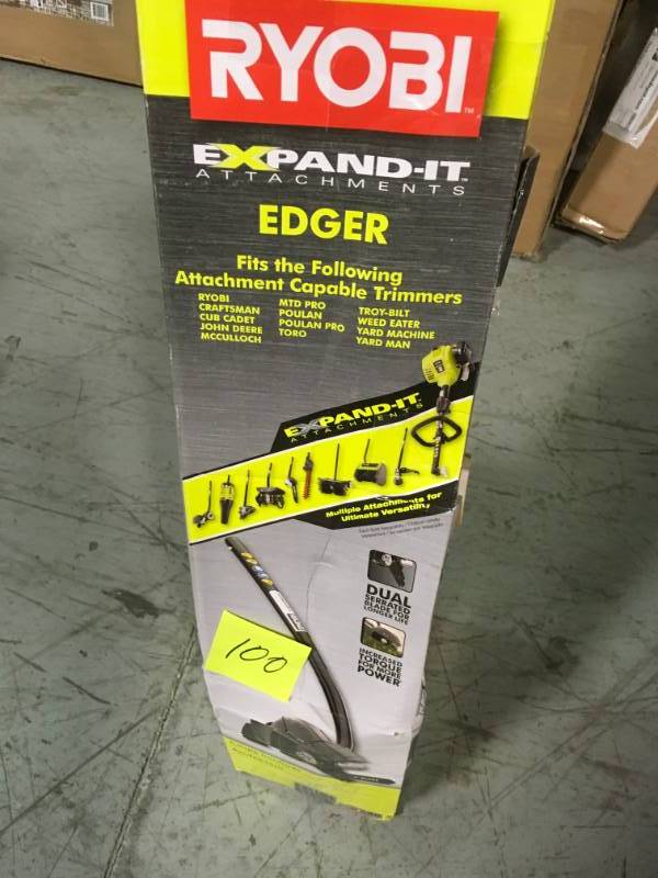 RYOBI Expand-It 8 in. Universal Straight Shaft Edger Attachment in good condition