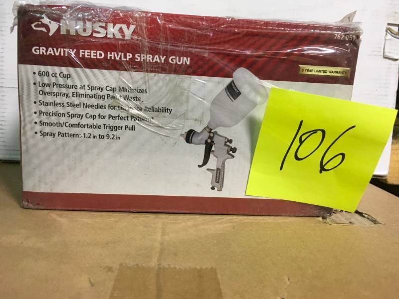 Husky Gravity Feed HVLP Spray Gun USED in good condition
