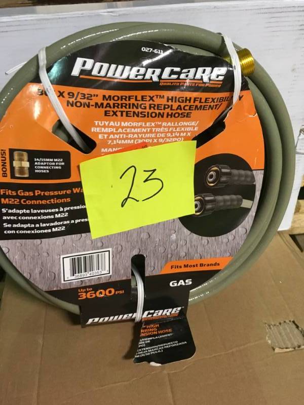 Power Care 14 in. x 25 ft. Extension Hose for Gas Pressure Washer in good condition