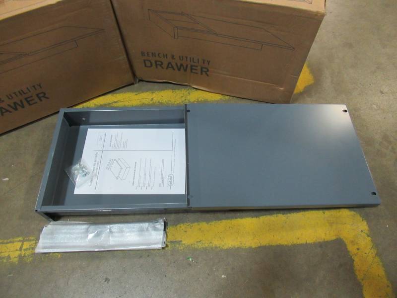 lot 69 image: 2 Edsal 12 in. Workbench Storage Drawers, WD1218. - New in Box