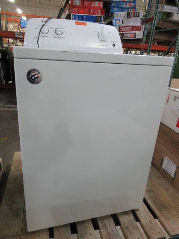 lot 129 image: Roper 3.5-cu ft High-Efficiency Top-Load Washer with Agitator (White) RTW4516FW