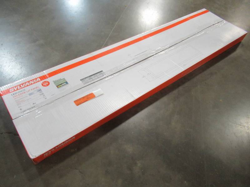 lot 155 image: Sylvania 74244 Single Light 48 x 12 x 1 LED Panel - 4000K  3300 Lumens - New in Box