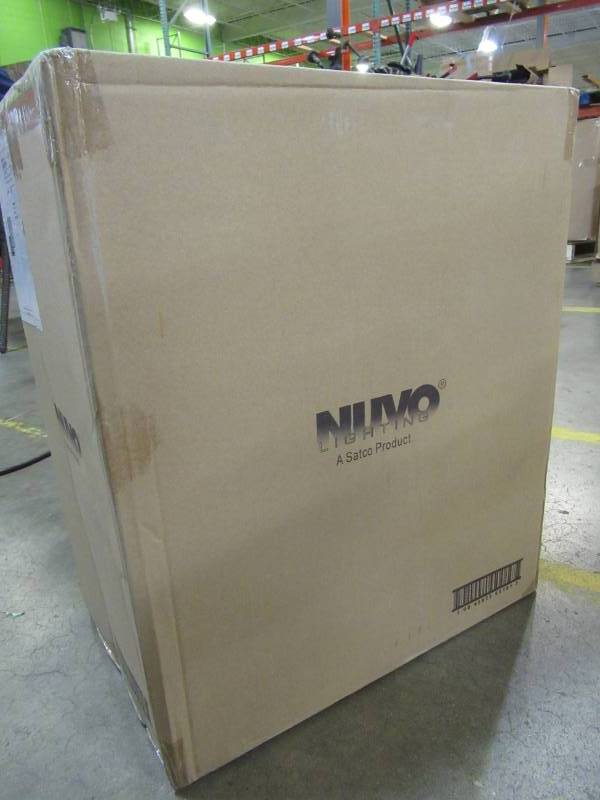 lot 34 image: 1 Case of 6 Glomar Banning 1-Light Polished Nickel Sconces, CLI-SC651816 - New in Box