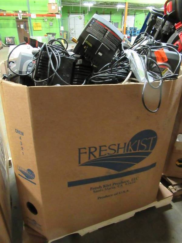 lot 37 image: WHOLESALE MIXED PALLET OF RETURNS - RYOBI 1600 ELECTRIC PRESSURE WASHERS AND MORE