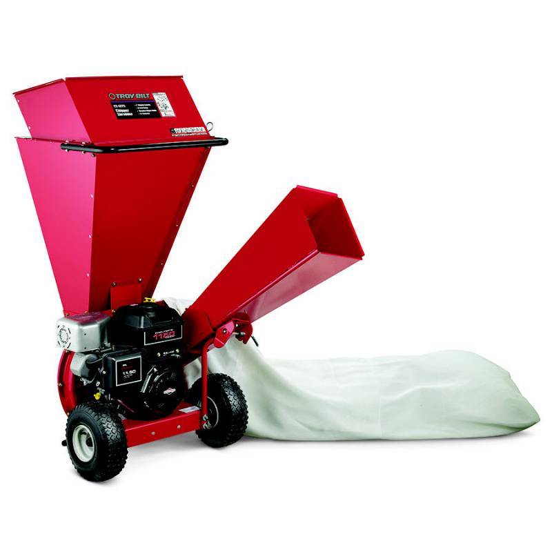 lot 7 image: Troy-Bilt (CS 4325) 3 in. 250 cc 2-in-1 Upright Gas Powered Chipper Shredder 24B-424M723 - Brand New