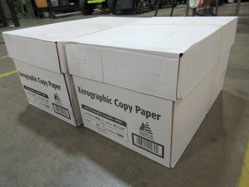 lot 124 image: 2 Cases (10 RheemsCase) of Georgia-Pacific Xerographic Copy Paper 92 Bright White - 500 sheets per Ream, 221060PA