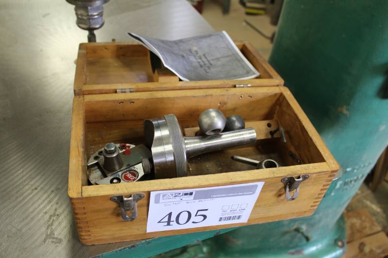 lot 405 image: Tree Taper Boring Attachments with Wood Case, Instruction Manual