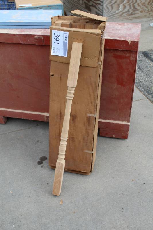 lot 391 image: Lot of (17) Wood Spindles