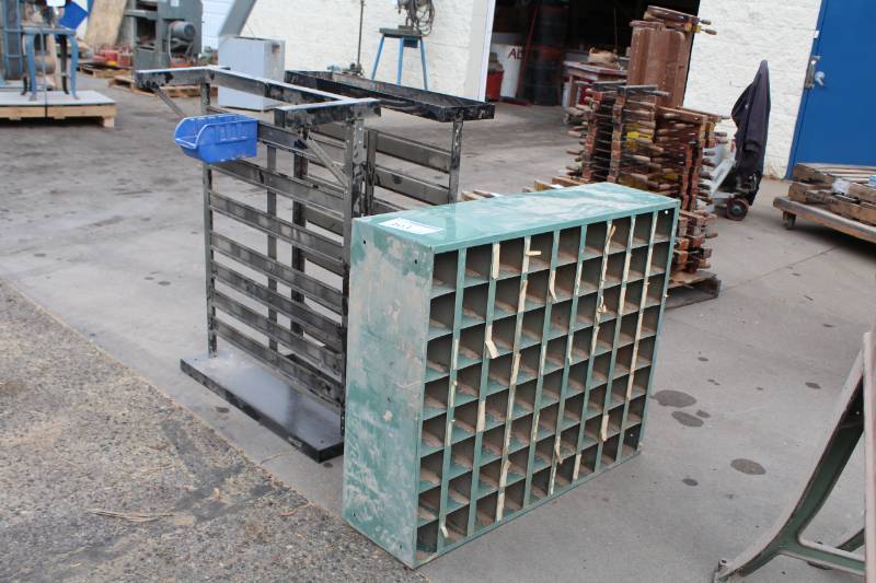 lot 393 image: Lot of (3) Parts Organizer Cabinets, Racks