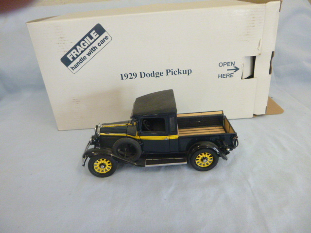lot 12 image: Danbury Mint 1929 Dodge Pickup Die Cast Truck