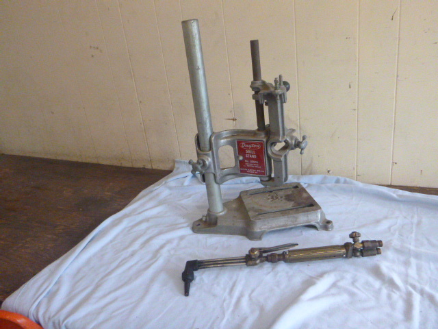 lot 37 image: Drill Stand and Cutting Torch