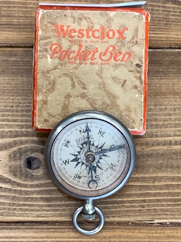 lot 7 image: Westclox Pocket Ben Vintage Pocket Compass