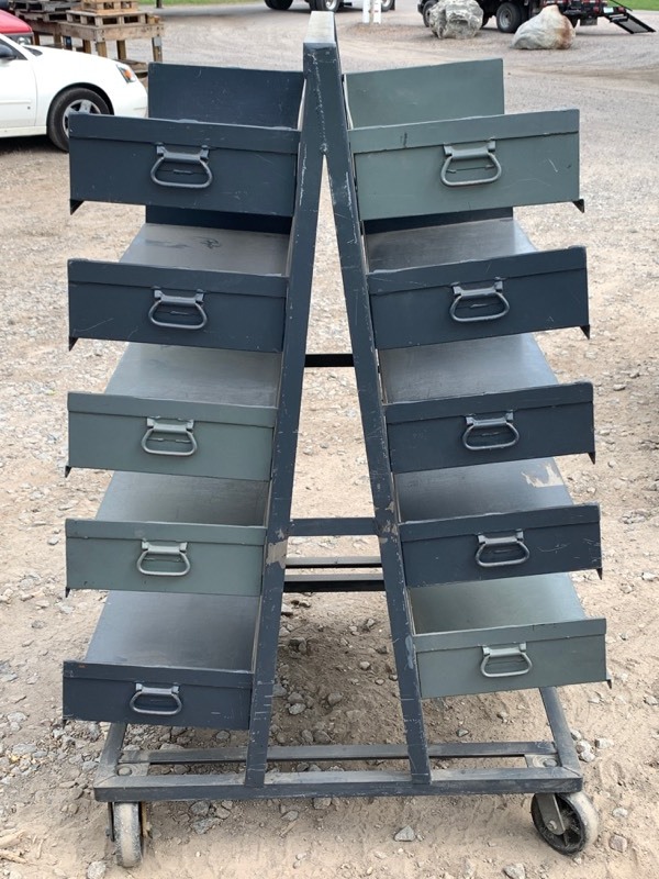 A-Frame Steel Bin Rack