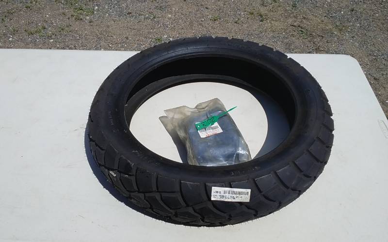 lot 17 image: NEW-Kenda 13080-17 MC 65H Motorcycle Tire & Tube (DOT #0315)