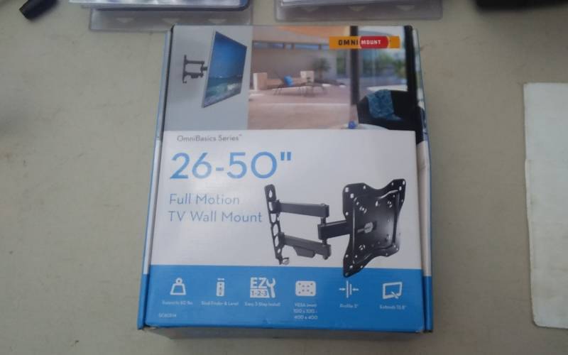 lot 34 image: Omni Mount 26-50 Inch Full Motion TV Wall Mount