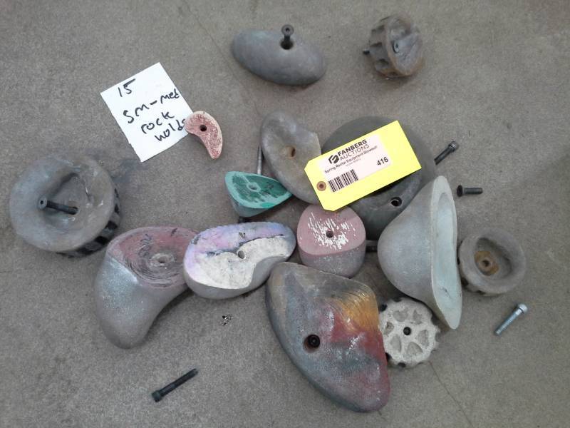 Lot of (15) Small-Medium Rock Climbing Holds
