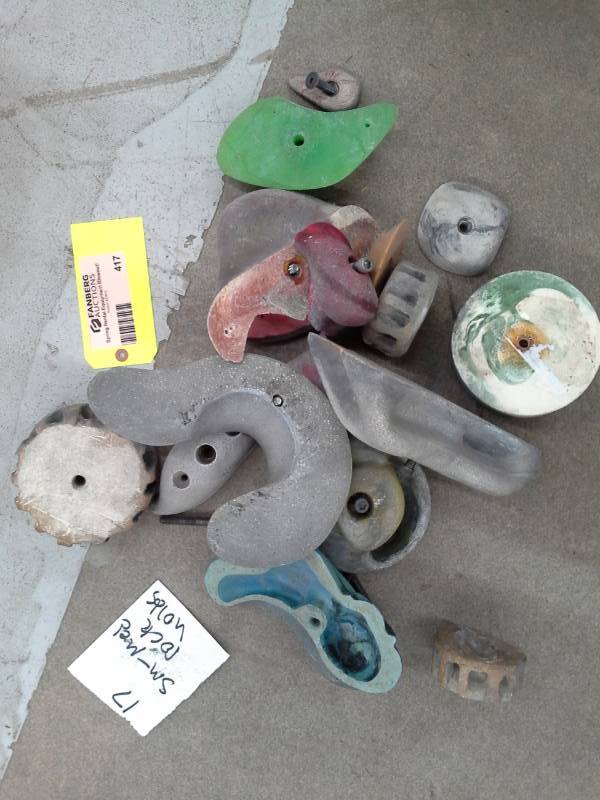 Lot of (17) Small-Medium Rock Climbing Holds