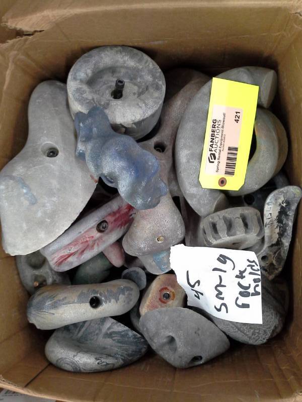 Lot of (45) Small-Large Rock Climbing Holds