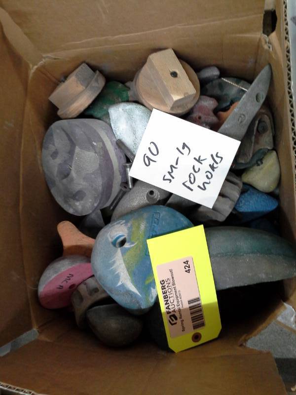Lot of (90) Small-Large Rock Climbing Holds