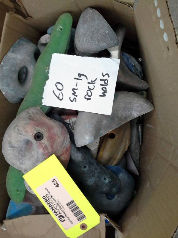 Lot of (60) Small-Large Rock Climbing Holds