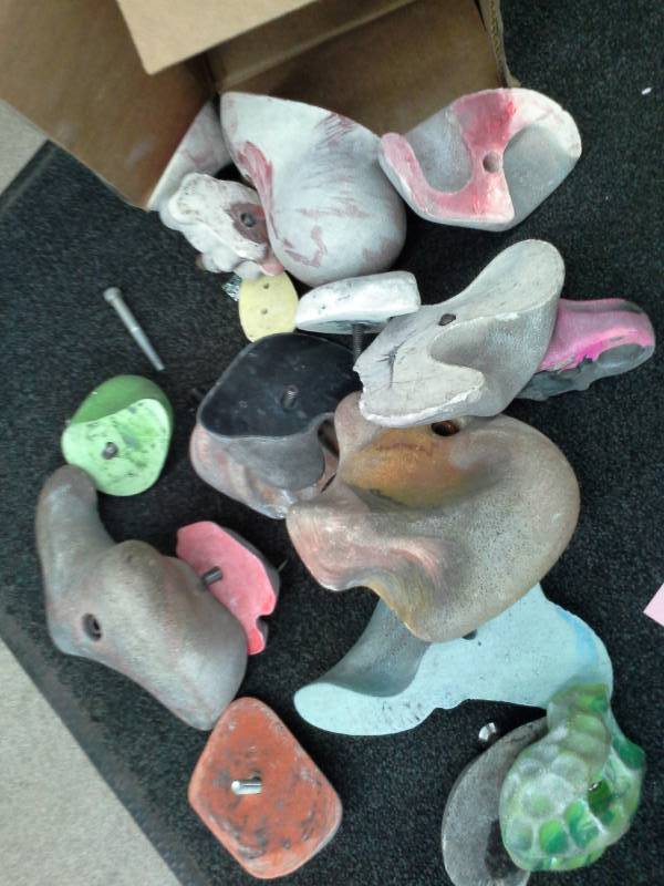 Lot of (18) Small-Medium Rock Climbing Holds