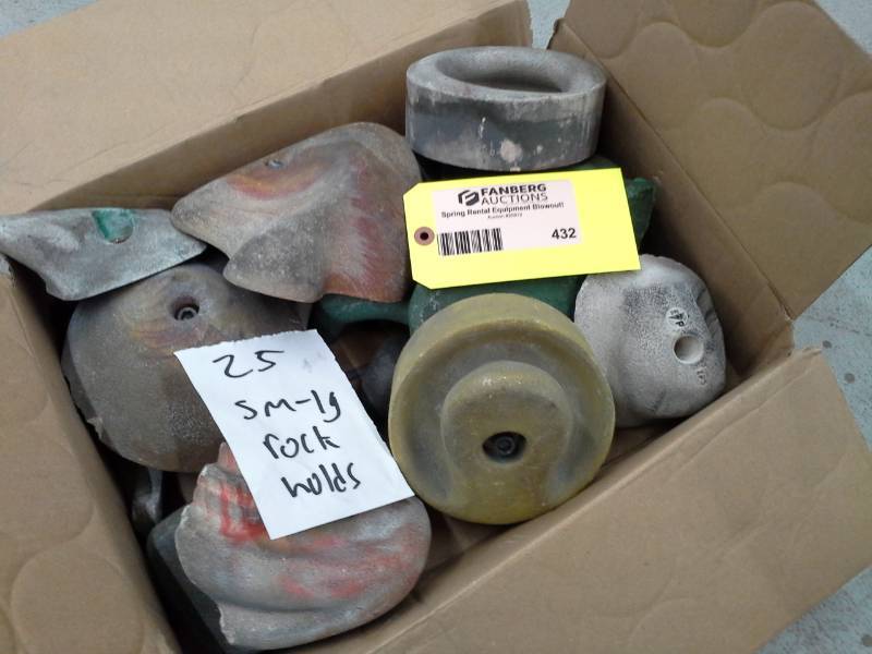 Lot of (25) Small-Large Rock Climbing Holds
