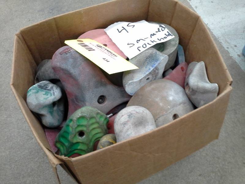 Lot of (45) Small-Medium Rock Climbing Holds