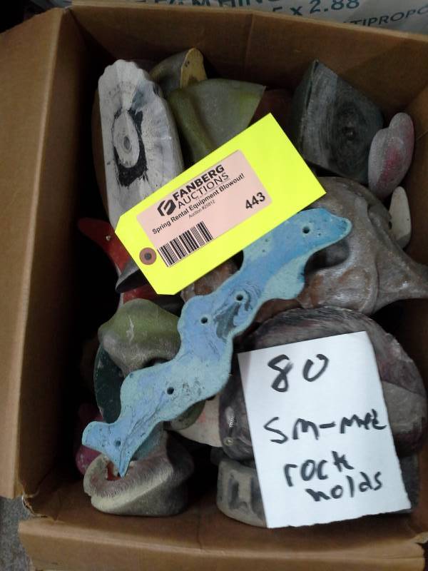 Lot of (80) Small-Medium Rock Climbing Holds