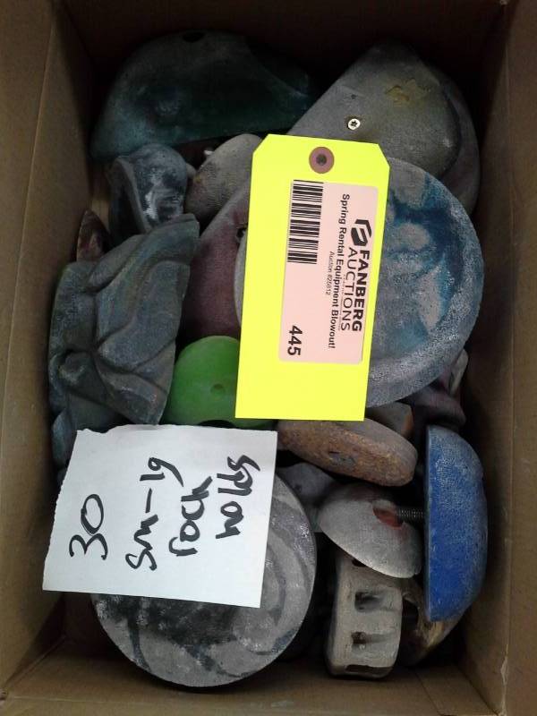 Lot of (30) Small-Large Rock Climbing Holds