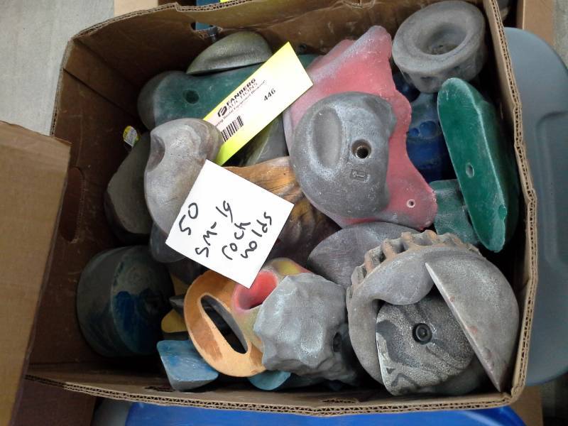 Lot of (50) Small-Large Rock Climbing Holds