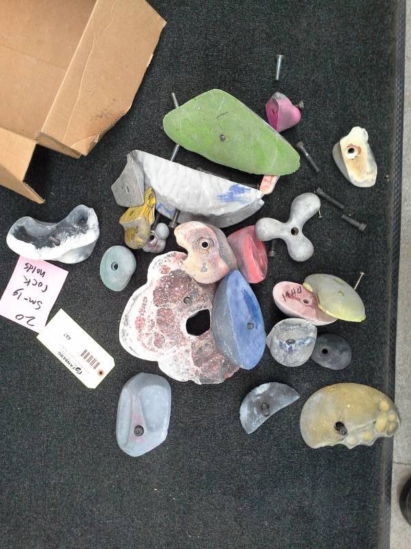 Lot of (20) Small-Large Rock Climbing Holds