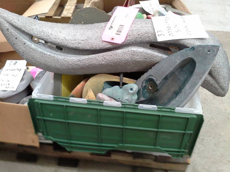 Lot of (33) Assorted Size Rock Climbing Holds