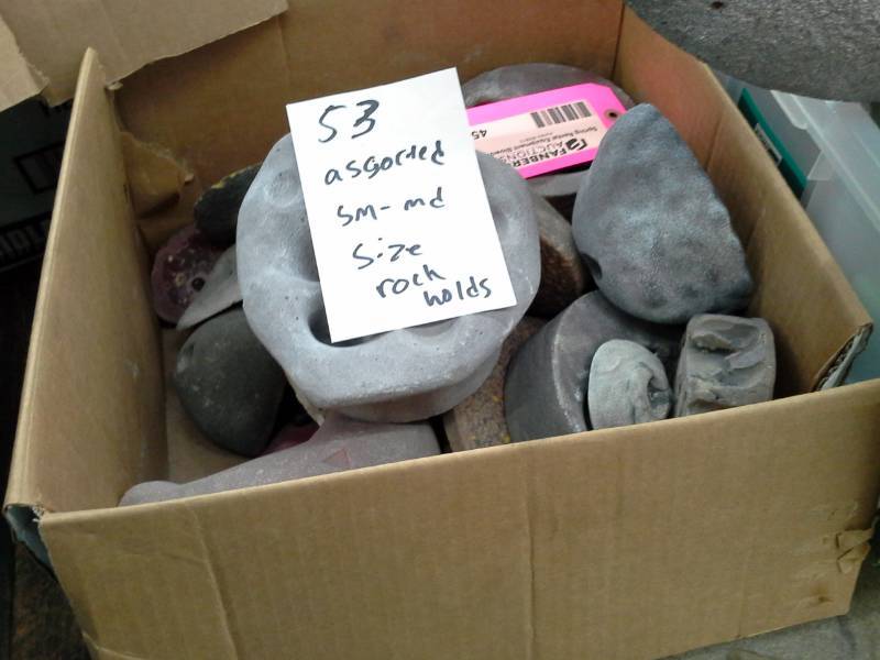 Lot of (53) Small-Medium Rock Climbing Holds