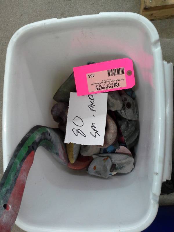 Lot of (80) Small-Medium Rock Climbing Holds