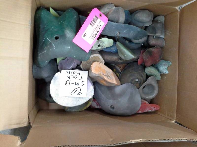 Lot of (80) Small-Large Rock Climbing Holds