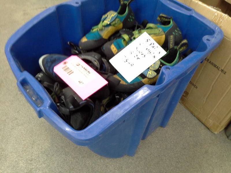 Lot of (15) Pairs of Rock Climbing Shoes