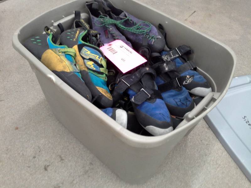 Lot of (15) Pairs of Rock Climbing Shoes