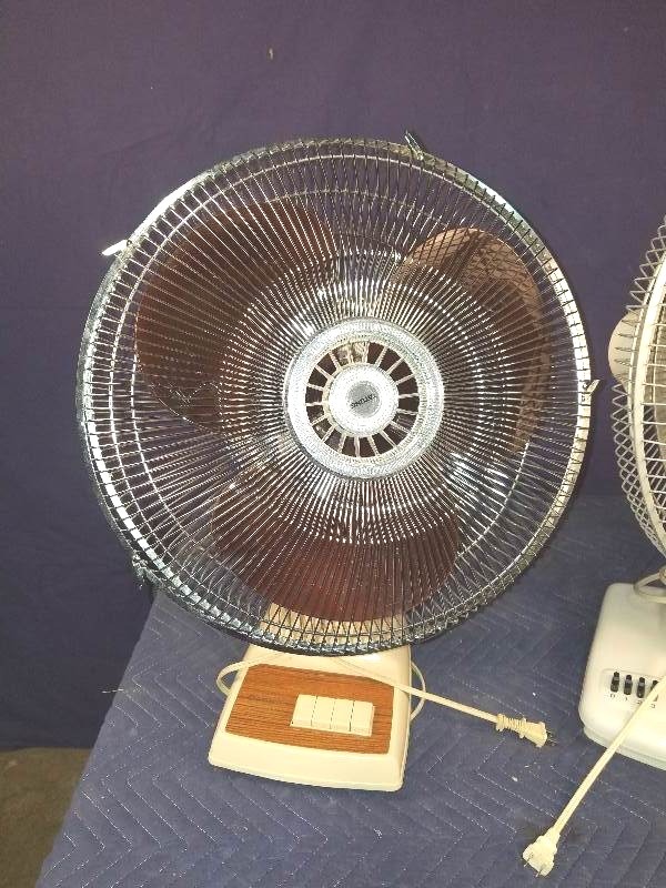 lot 14 image: Two Table Fans