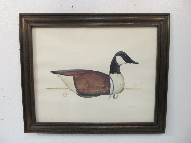 lot 18 image: Signed & Numbered DAVID KILLEN Goose Decoy Print