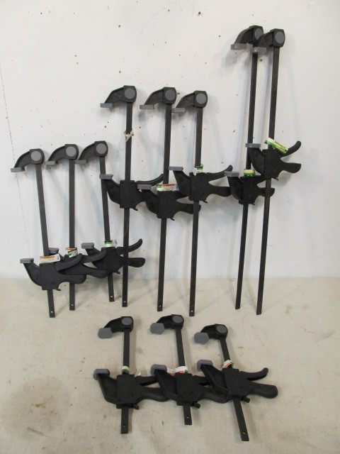 lot 27 image: Large Lot of Pittsburgh Woodworking Clamps