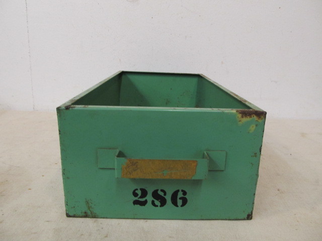 lot 28 image: Large Antique Industrial Steel Drawer