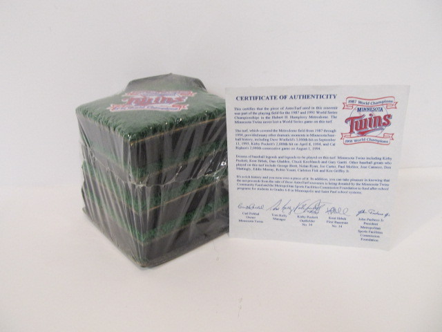 lot 59 image: Original METRODOME Astroturf From 1987 & 1991 World Series