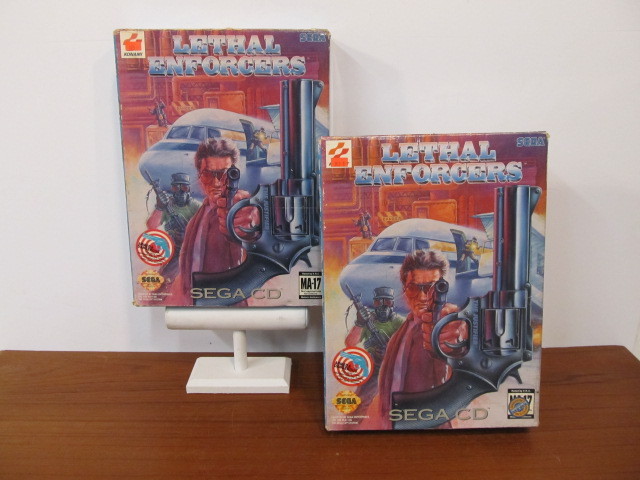 lot 153 image: 2 Complete in Box SEGA CD Lethal Enforcers Video Games wGuns
