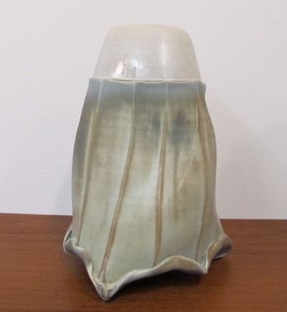 lot 160 image: Large Vintage Hand Thrown Ceramic Slab Vase