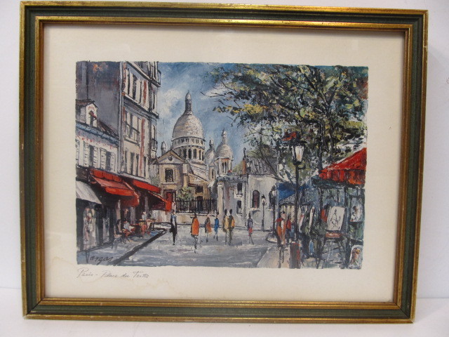 lot 283 image: Vintage Vargas Art - Paris Scenes Prints