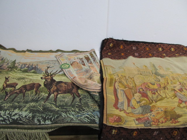 lot 130 image: Group of 3 Vintage Tapestries