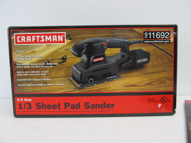 lot 131 image: New In Box CRAFTSMAN Sheet Sander